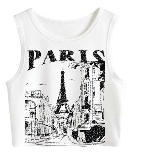 Paris crop top